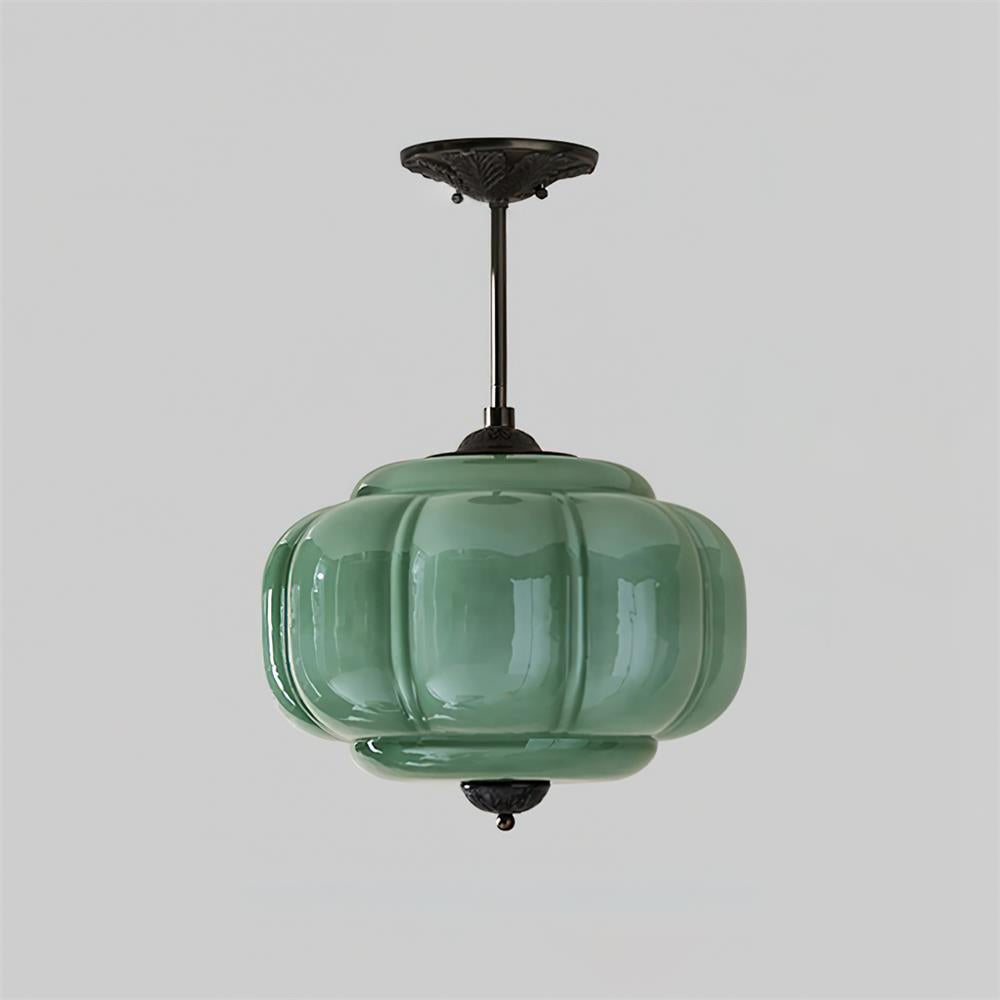Eldio zielona lampa sufitowa montowana bezpośrednio ze szkła