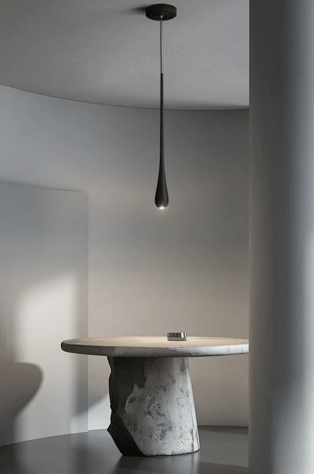 Sylvaelle wisząca lampa w kształcie łezki z drewna