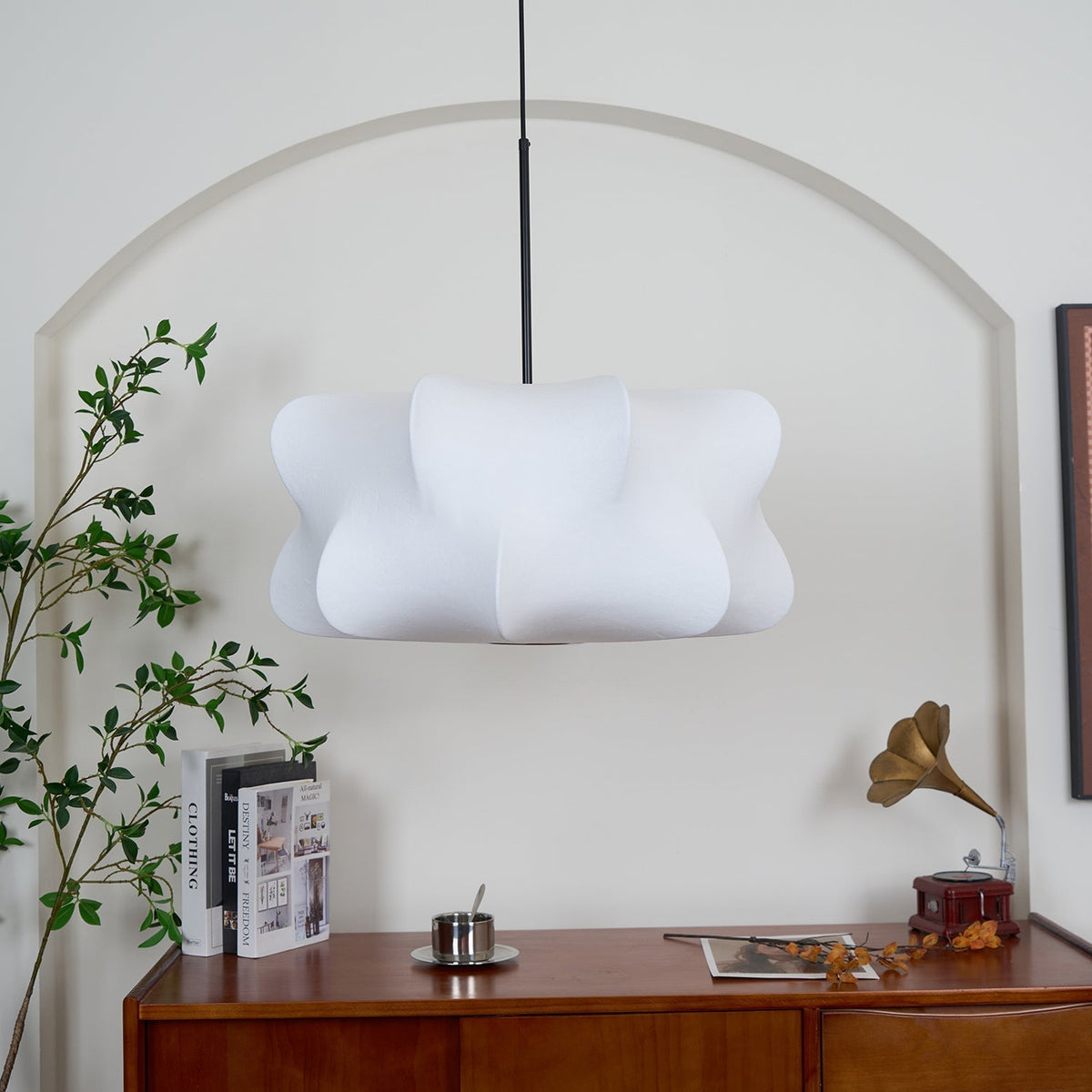Luxe Silk nowoczesna lampa wisząca z jedwabiu