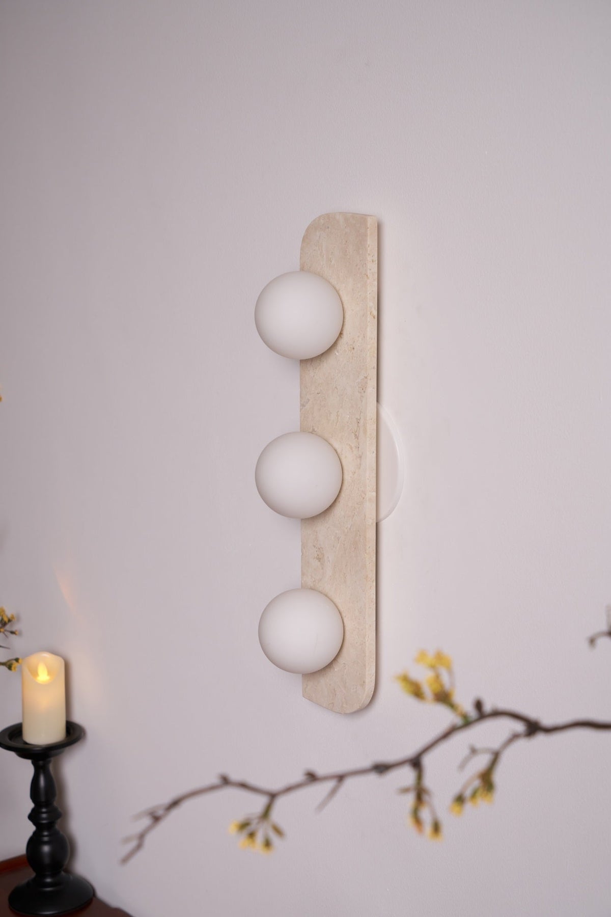 Kinkiet Minimalist Travertine Taviniella