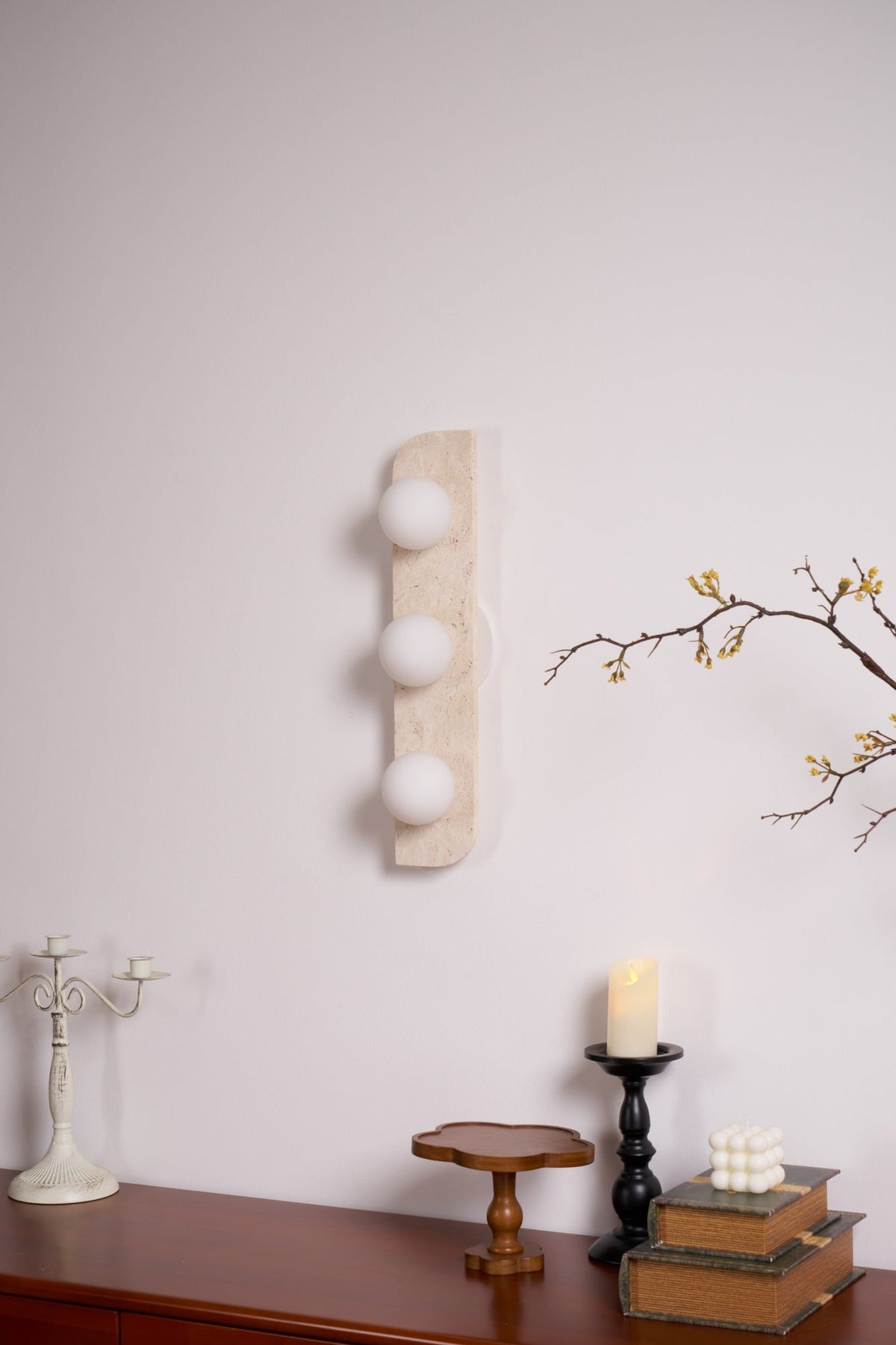 Kinkiet Minimalist Travertine Taviniella