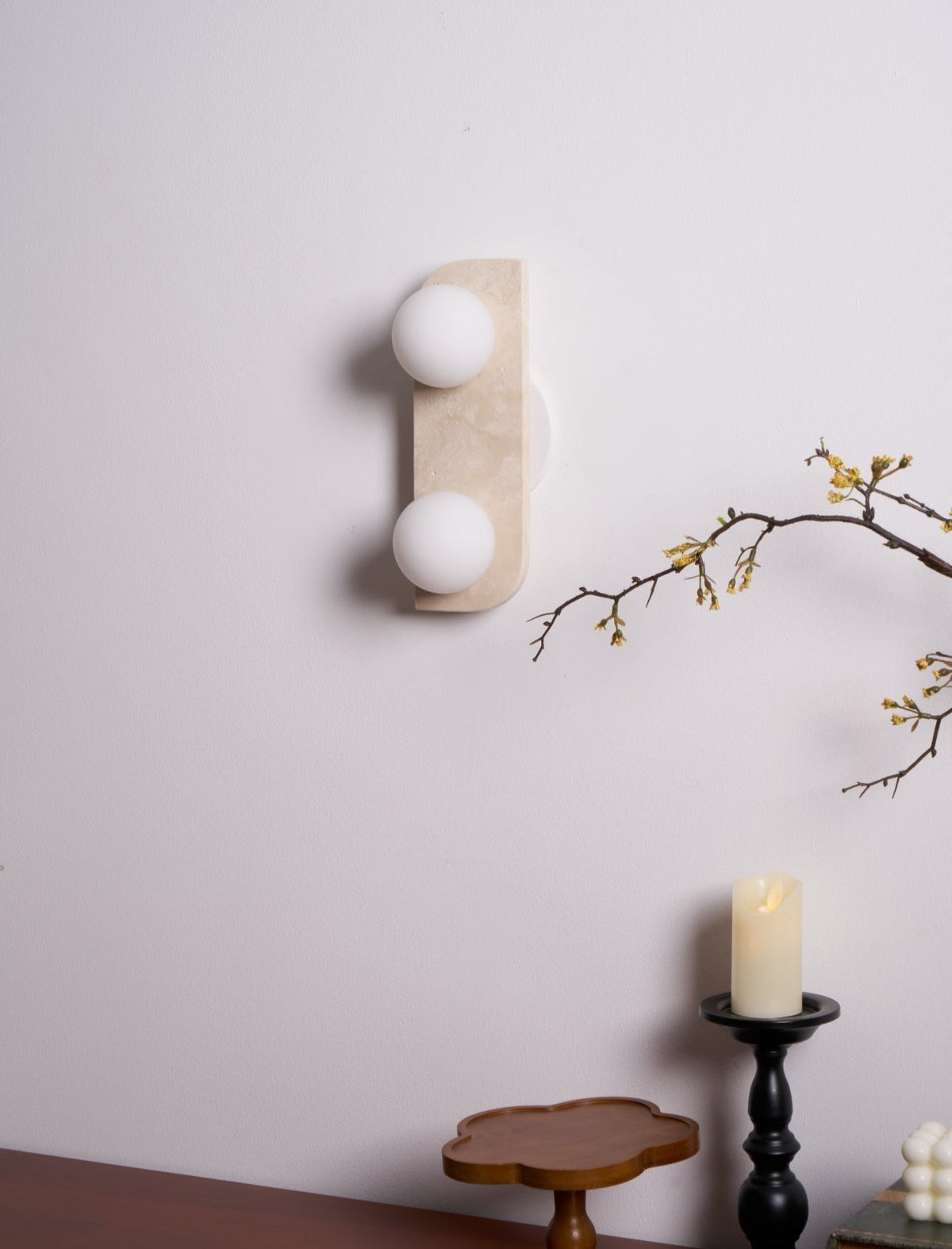 Kinkiet Minimalist Travertine Taviniella