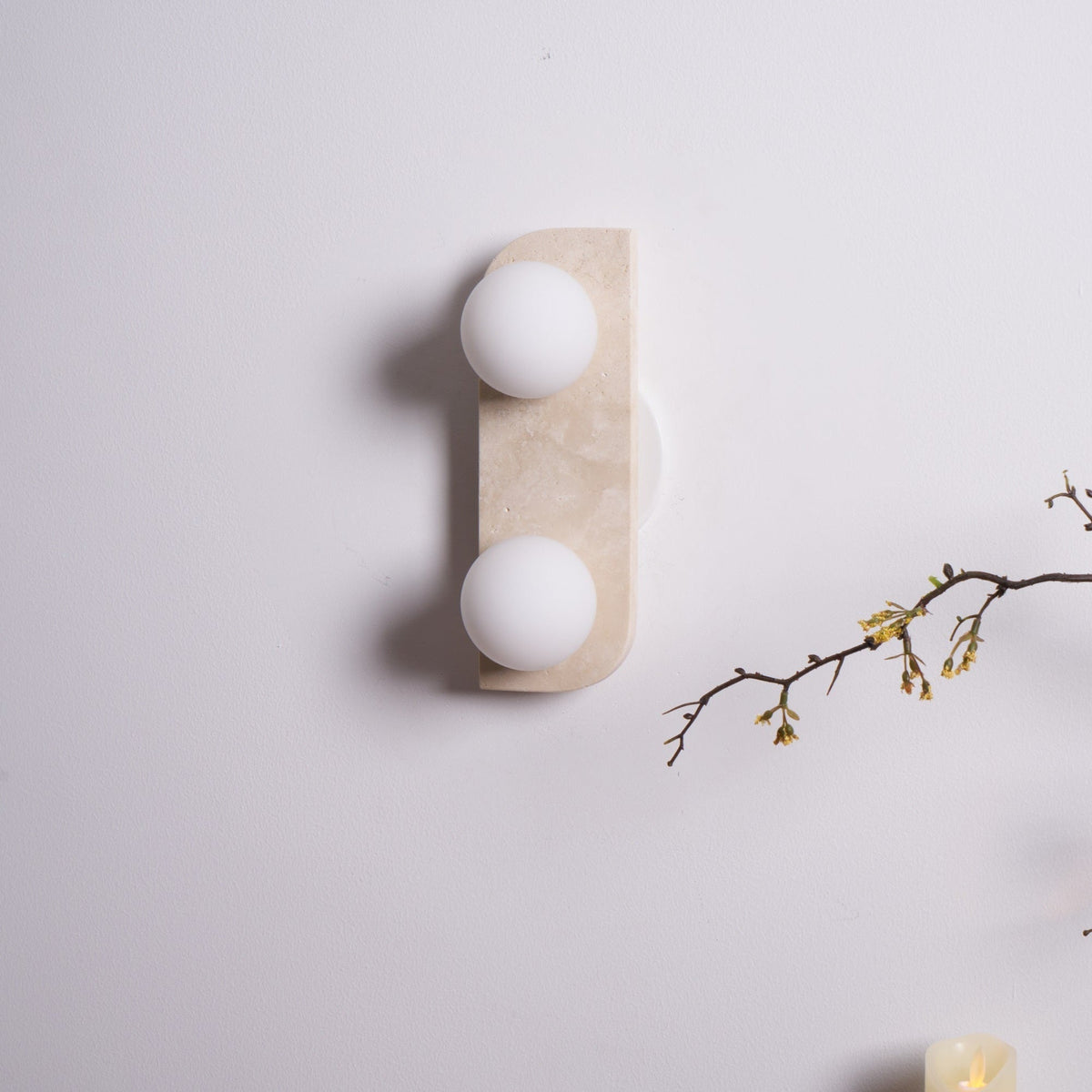 Kinkiet Minimalist Travertine Taviniella