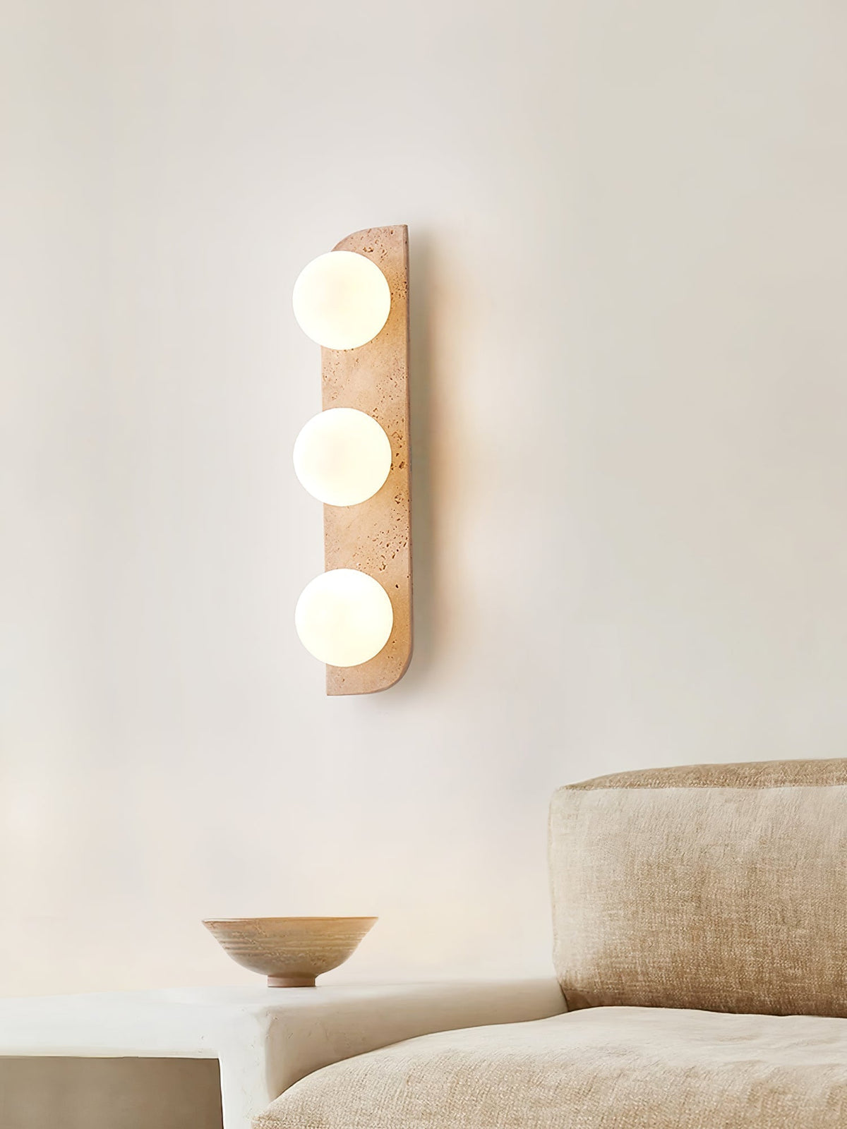 Kinkiet Minimalist Travertine Taviniella