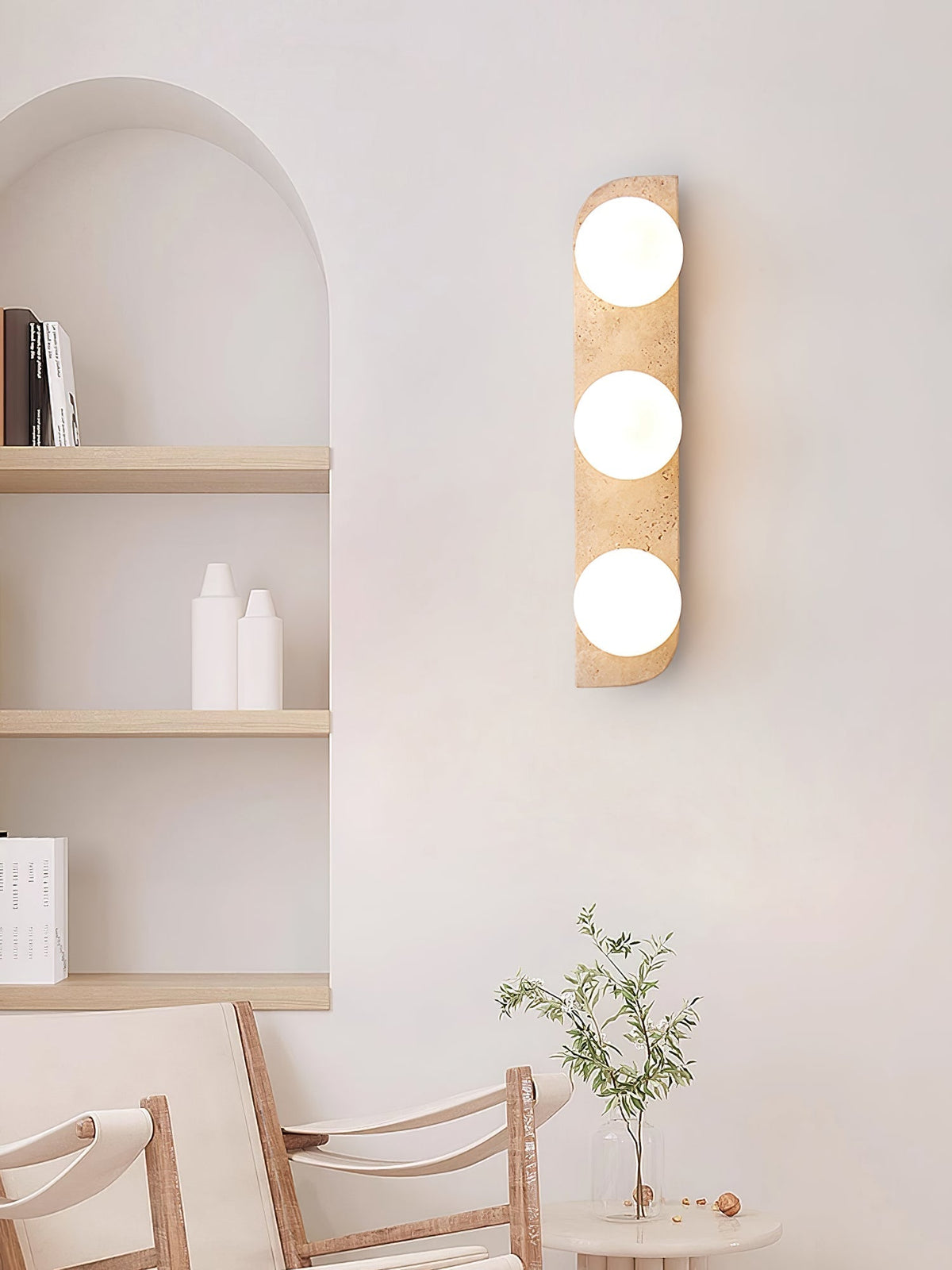 Kinkiet Minimalist Travertine Taviniella