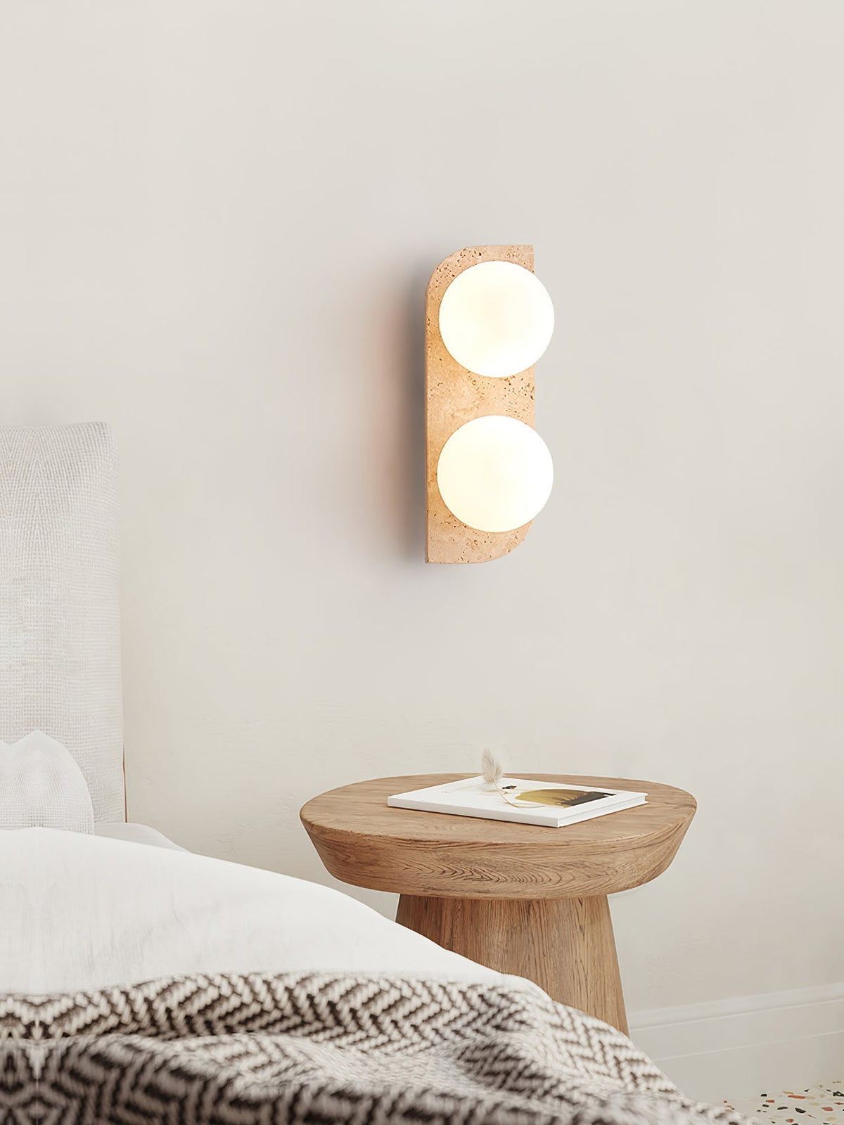 Kinkiet Minimalist Travertine Taviniella