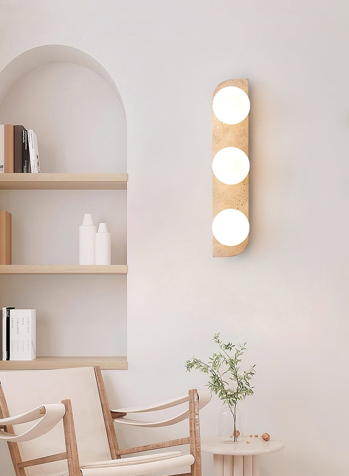 Kinkiet Minimalist Travertine Taviniella