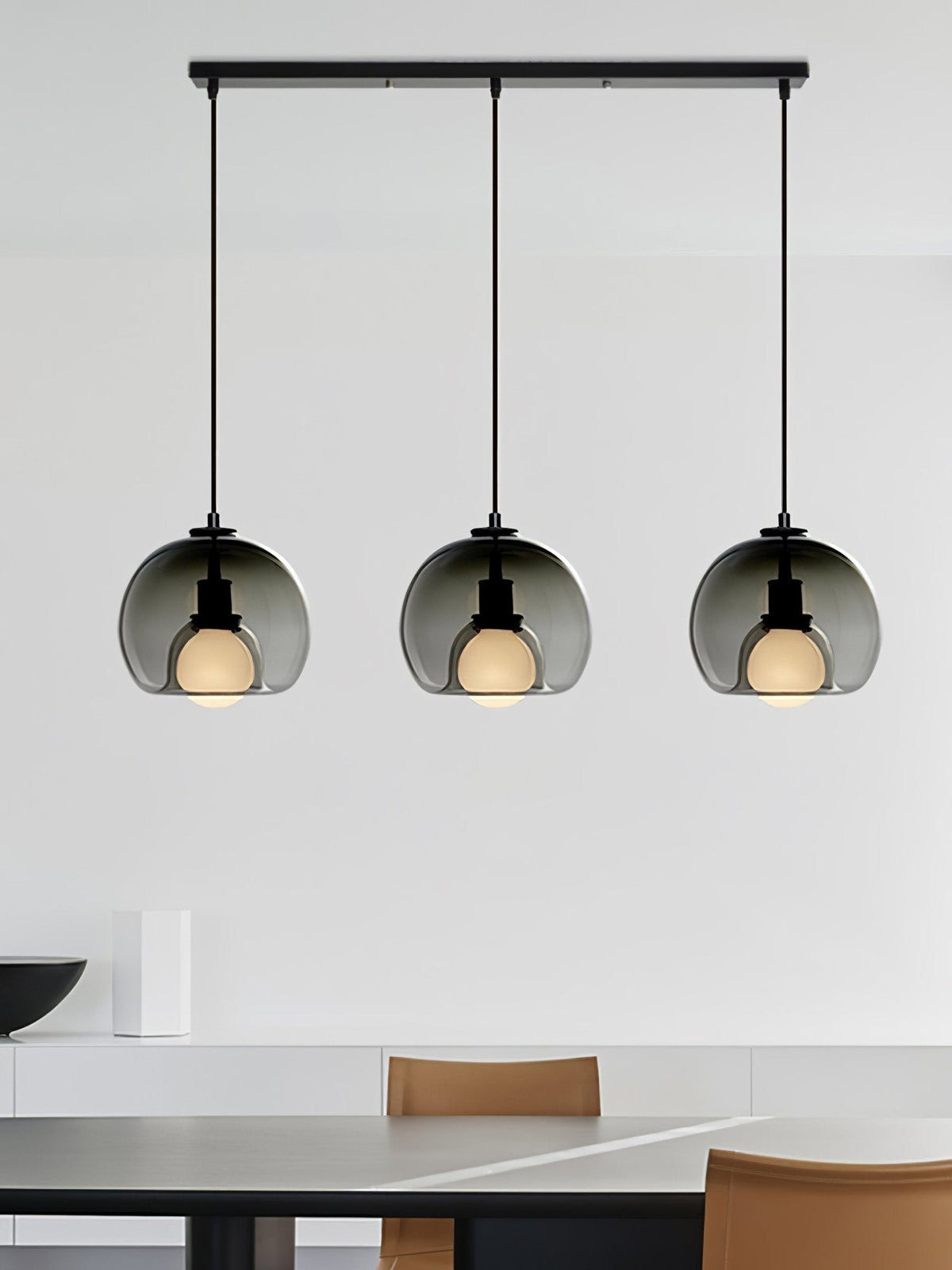 Eamver nowoczesna lampa wisząca ze szkła