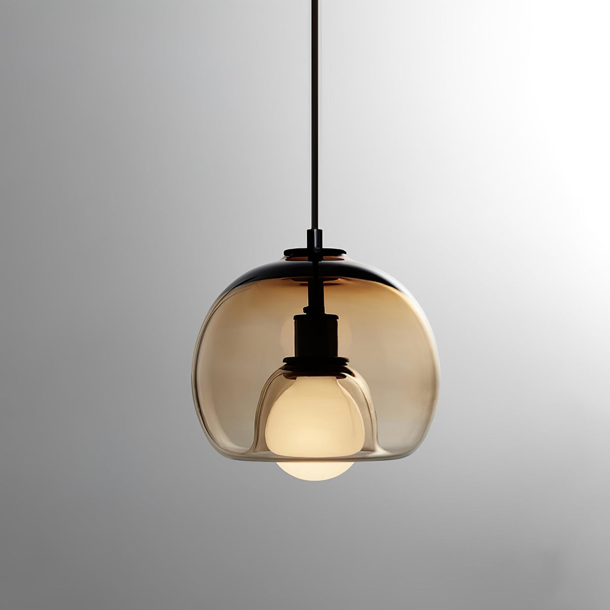 Eamver nowoczesna lampa wisząca ze szkła