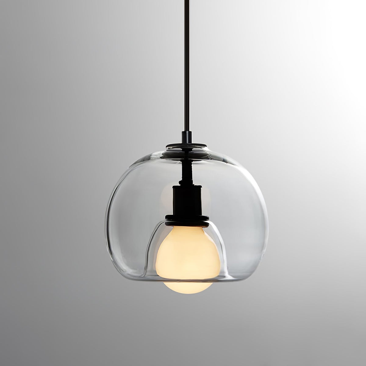Eamver nowoczesna lampa wisząca ze szkła