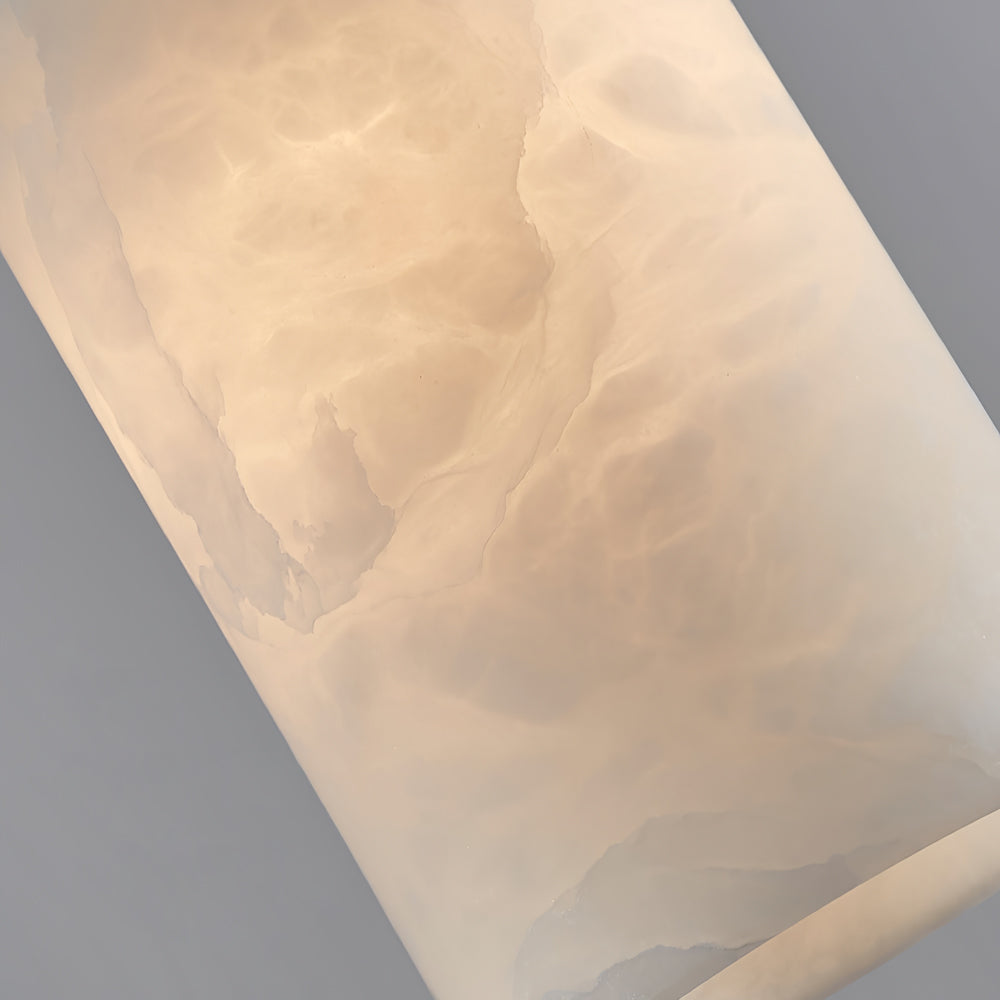 Salen lampa wisząca z alabastrem i miedzią