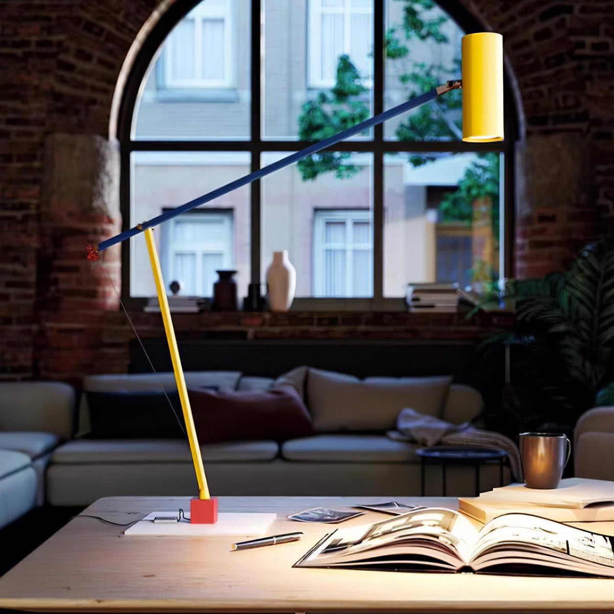 Ember nowoczesna minimalistyczna lampa stołowa