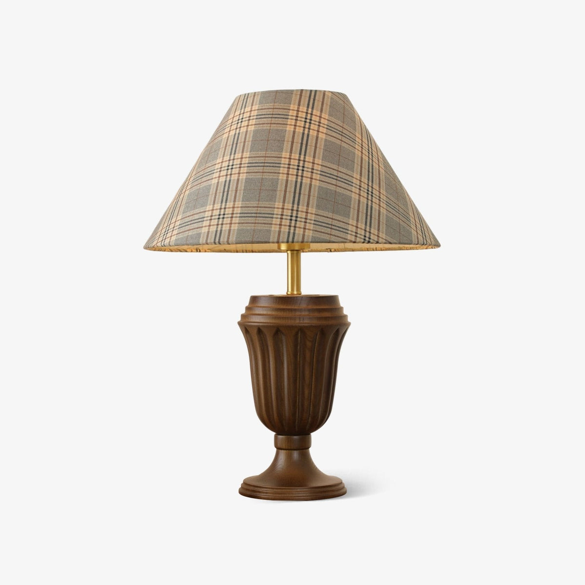 Orione lampa stołowa z drewna i płótna