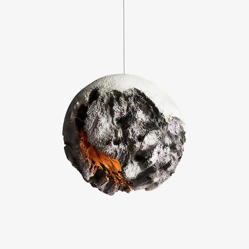 Ilphaara nieregularna lampa wisząca z planety w kształcie globu wykonana z tworzywa sztucznego