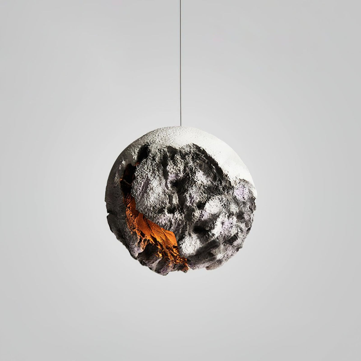 Ilphaara nieregularna lampa wisząca z planety w kształcie globu wykonana z tworzywa sztucznego