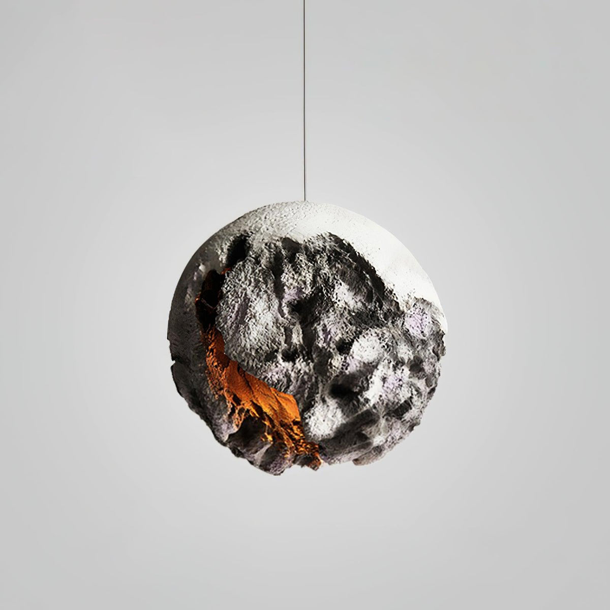 Ilphaara nieregularna lampa wisząca z planety w kształcie globu wykonana z tworzywa sztucznego
