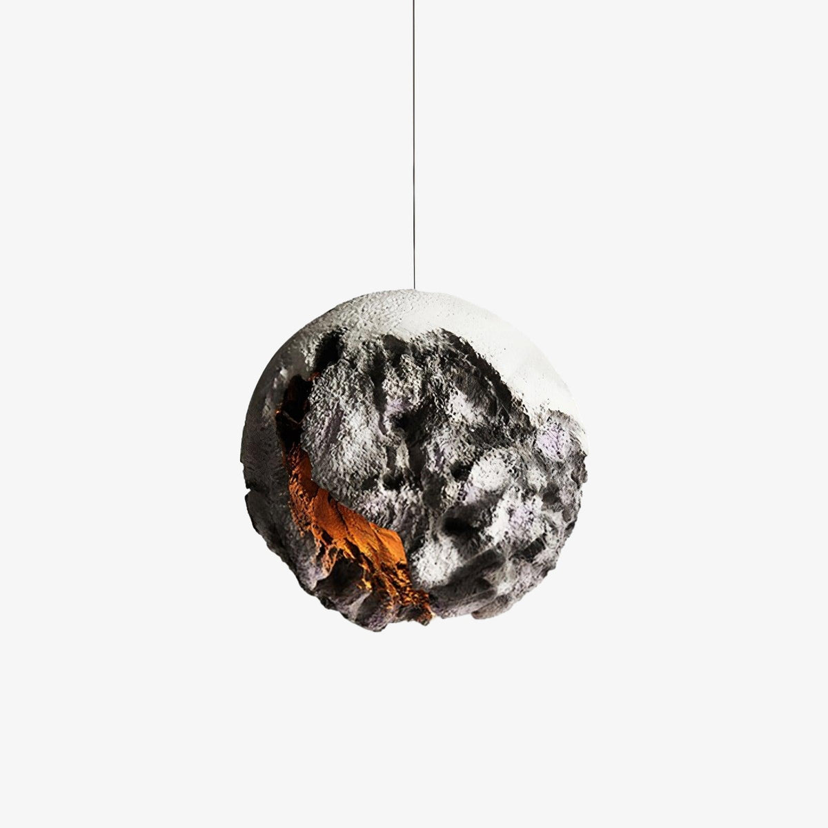 Ilphaara nieregularna lampa wisząca z planety w kształcie globu wykonana z tworzywa sztucznego