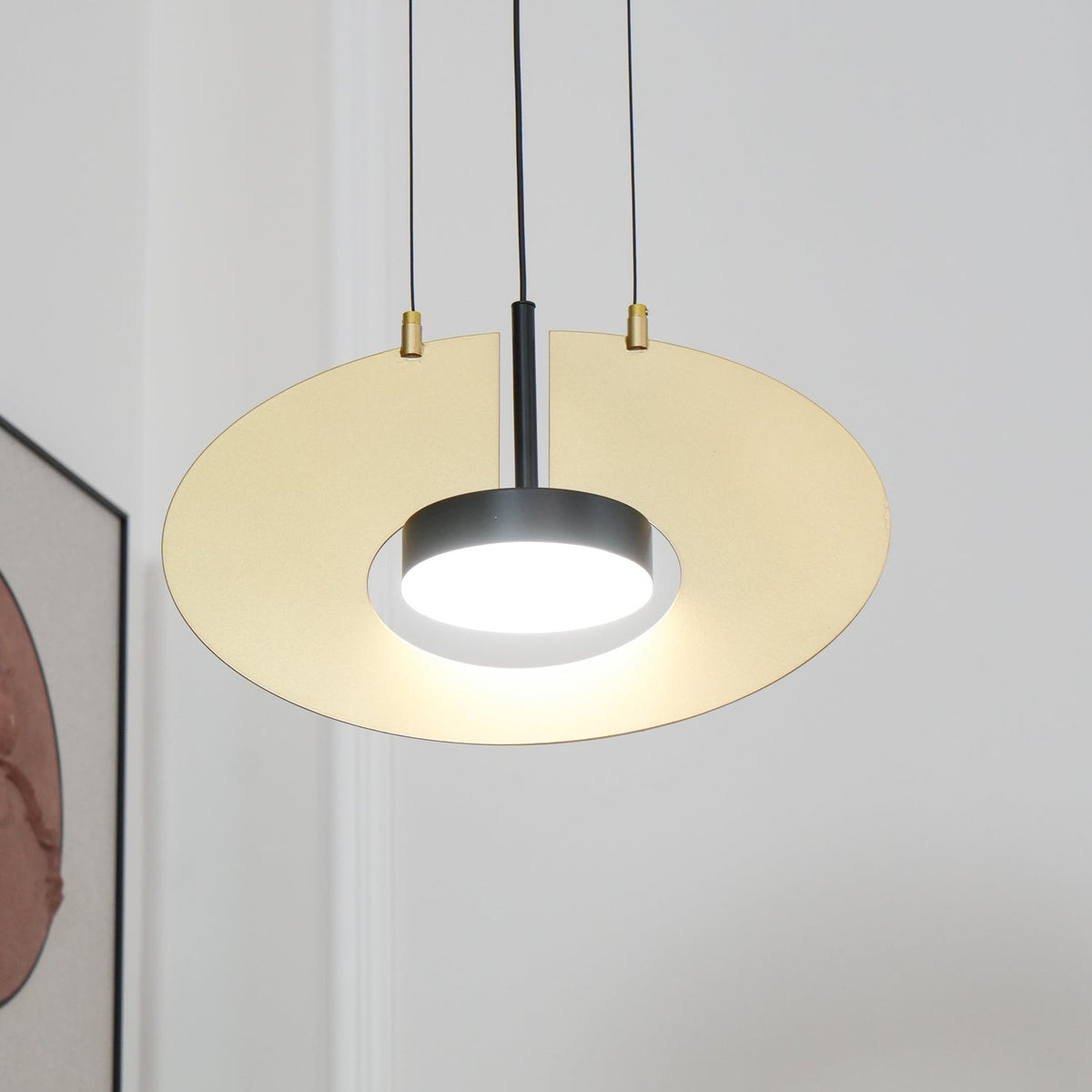 Sirixy lampa wisząca owalny pierścień geometryczny