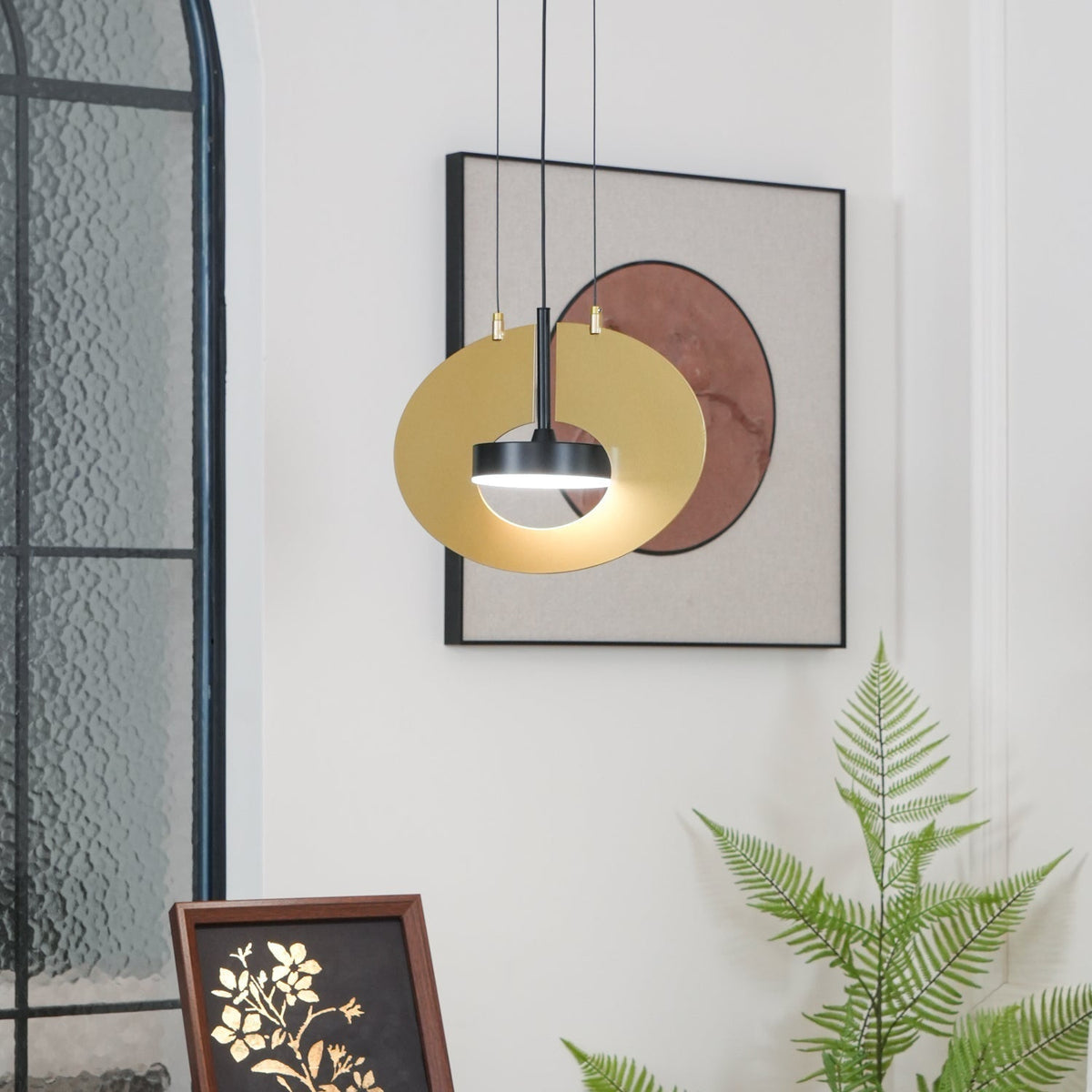 Sirixy lampa wisząca owalny pierścień geometryczny