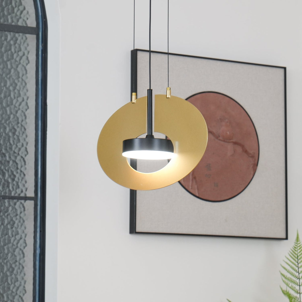 Sirixy lampa wisząca owalny pierścień geometryczny