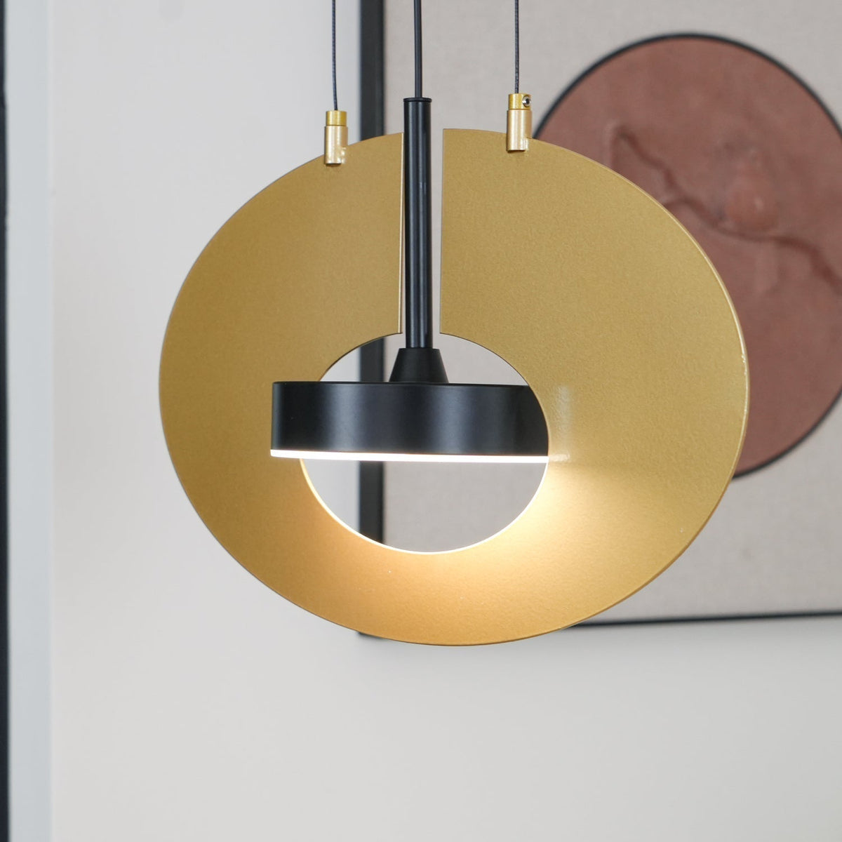 Sirixy lampa wisząca owalny pierścień geometryczny