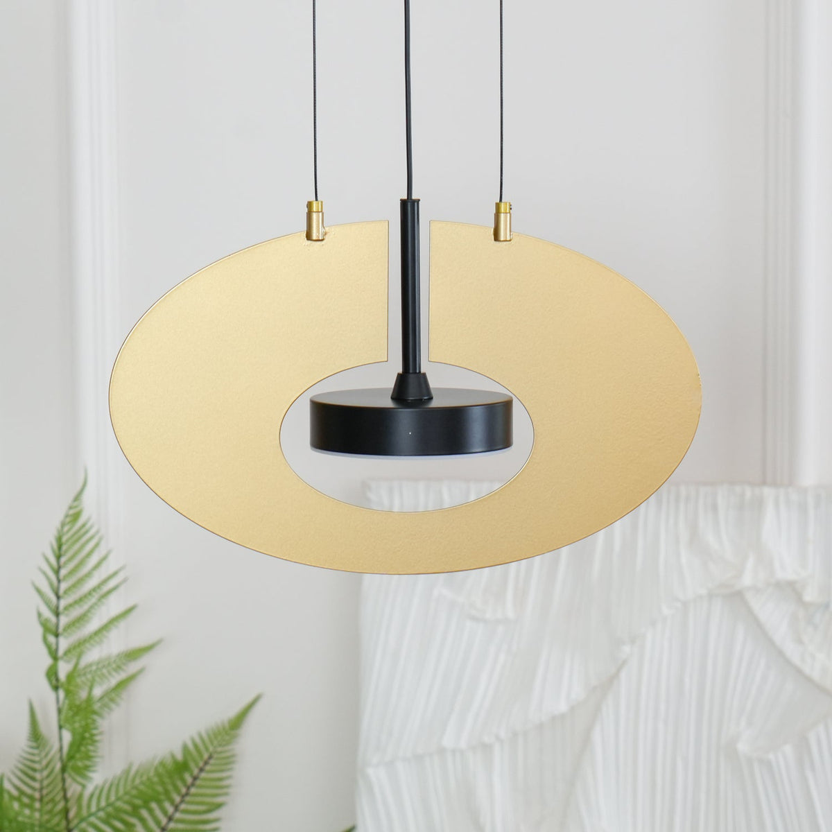 Sirixy lampa wisząca owalny pierścień geometryczny