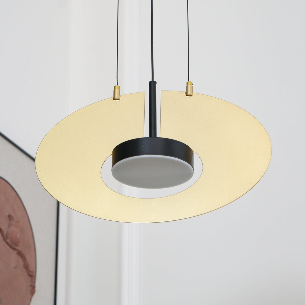 Sirixy lampa wisząca owalny pierścień geometryczny