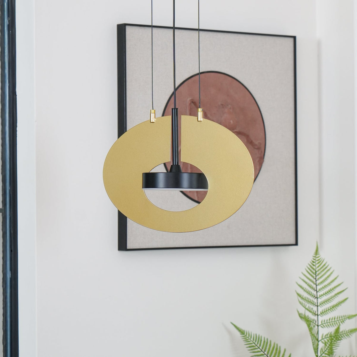 Sirixy lampa wisząca owalny pierścień geometryczny