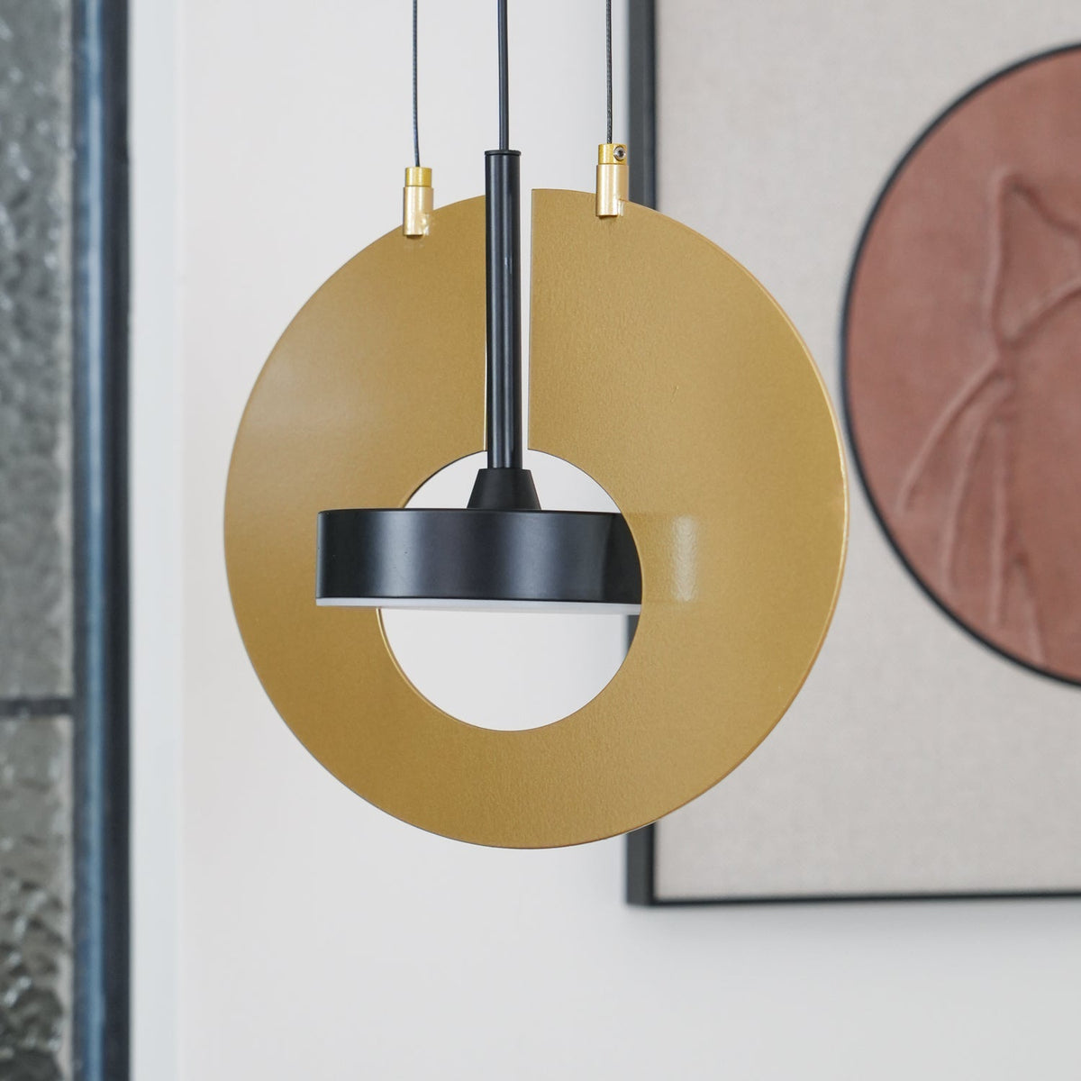 Sirixy lampa wisząca owalny pierścień geometryczny