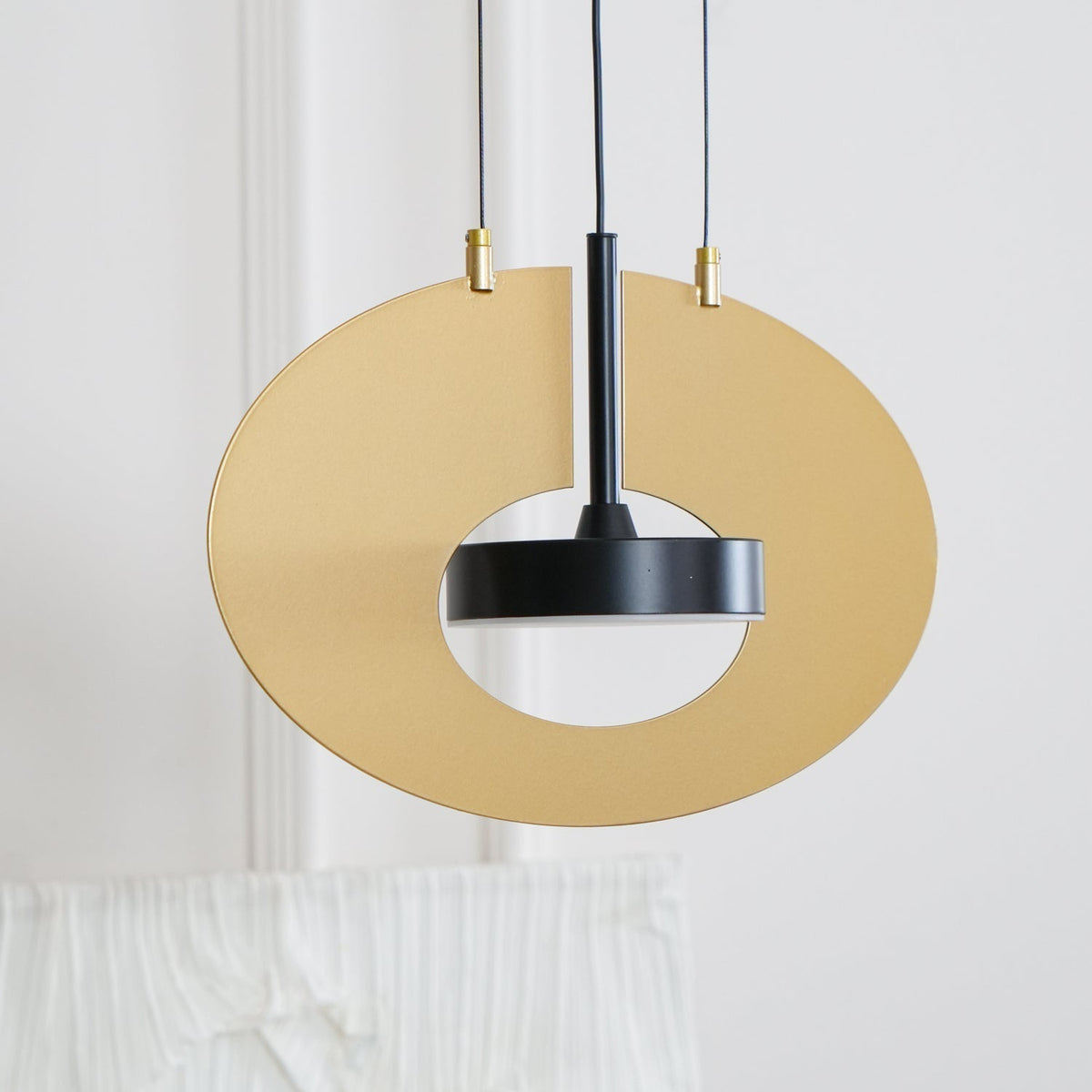 Sirixy lampa wisząca owalny pierścień geometryczny