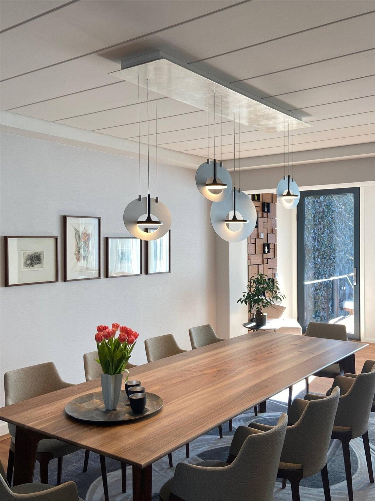 Sirixy lampa wisząca owalny pierścień geometryczny