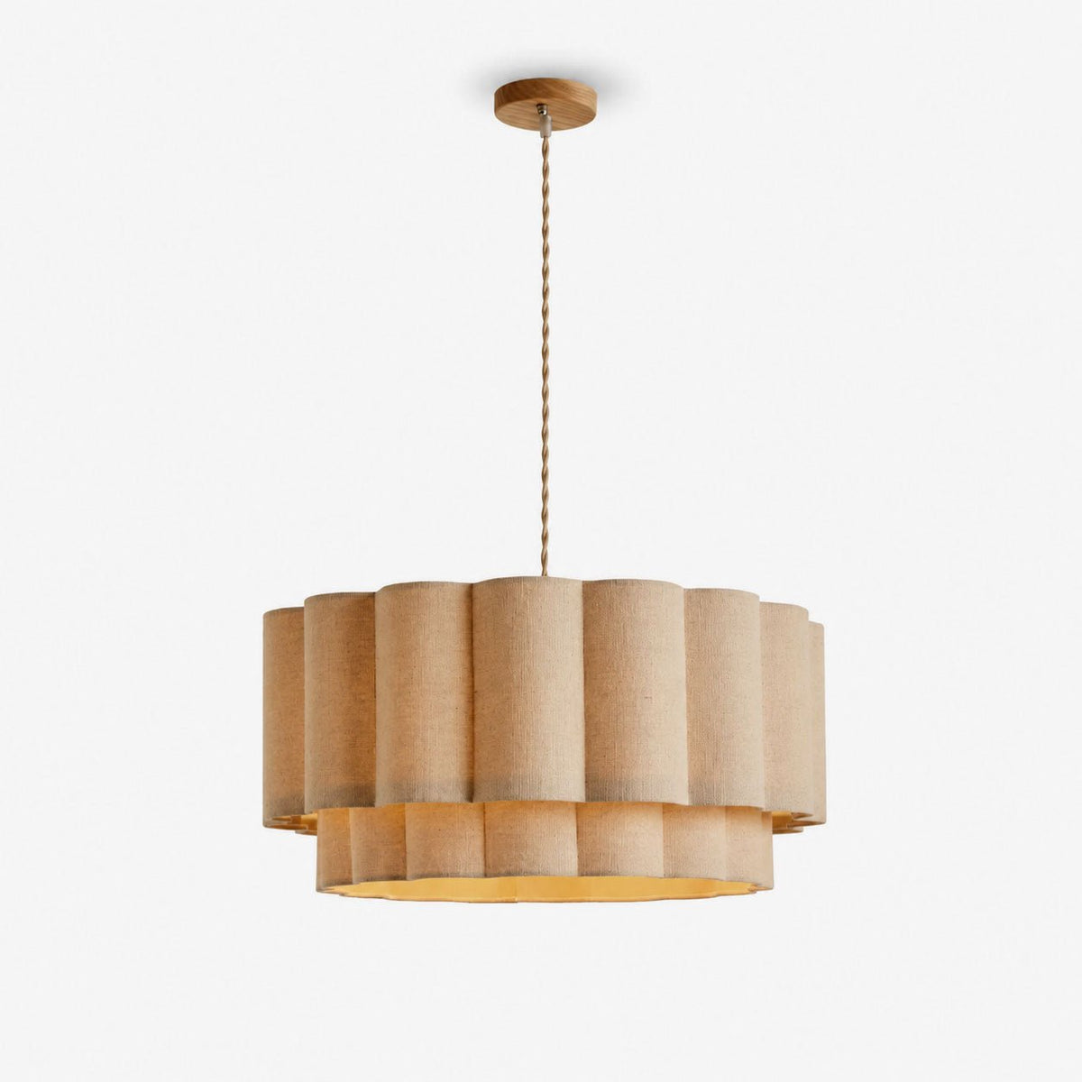 Lampa wisząca Velanette z płótna