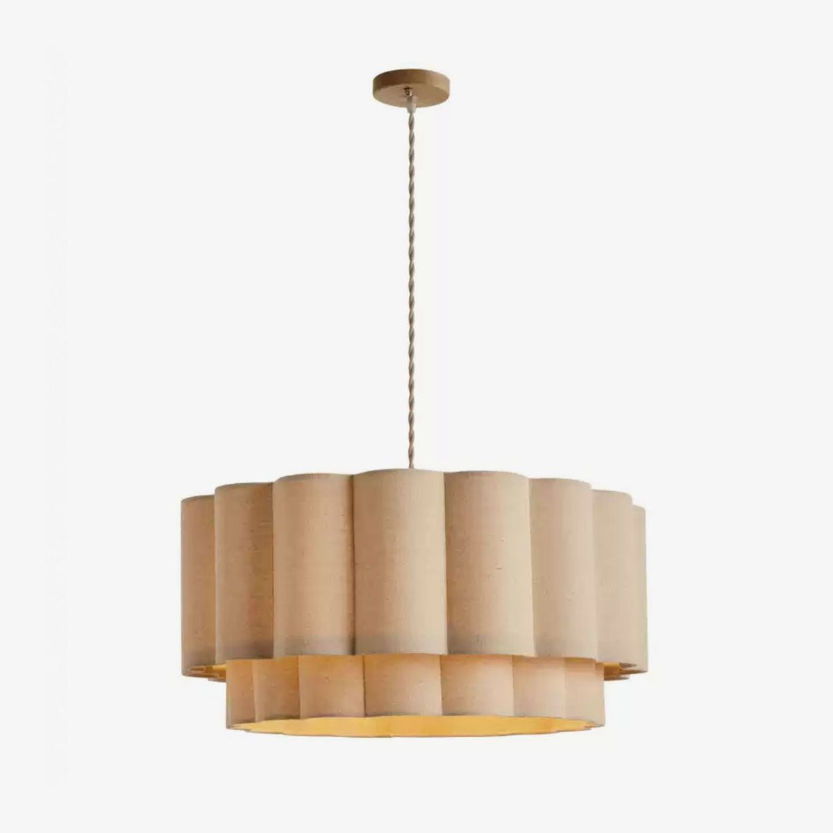 Lampa wisząca Velanette z płótna