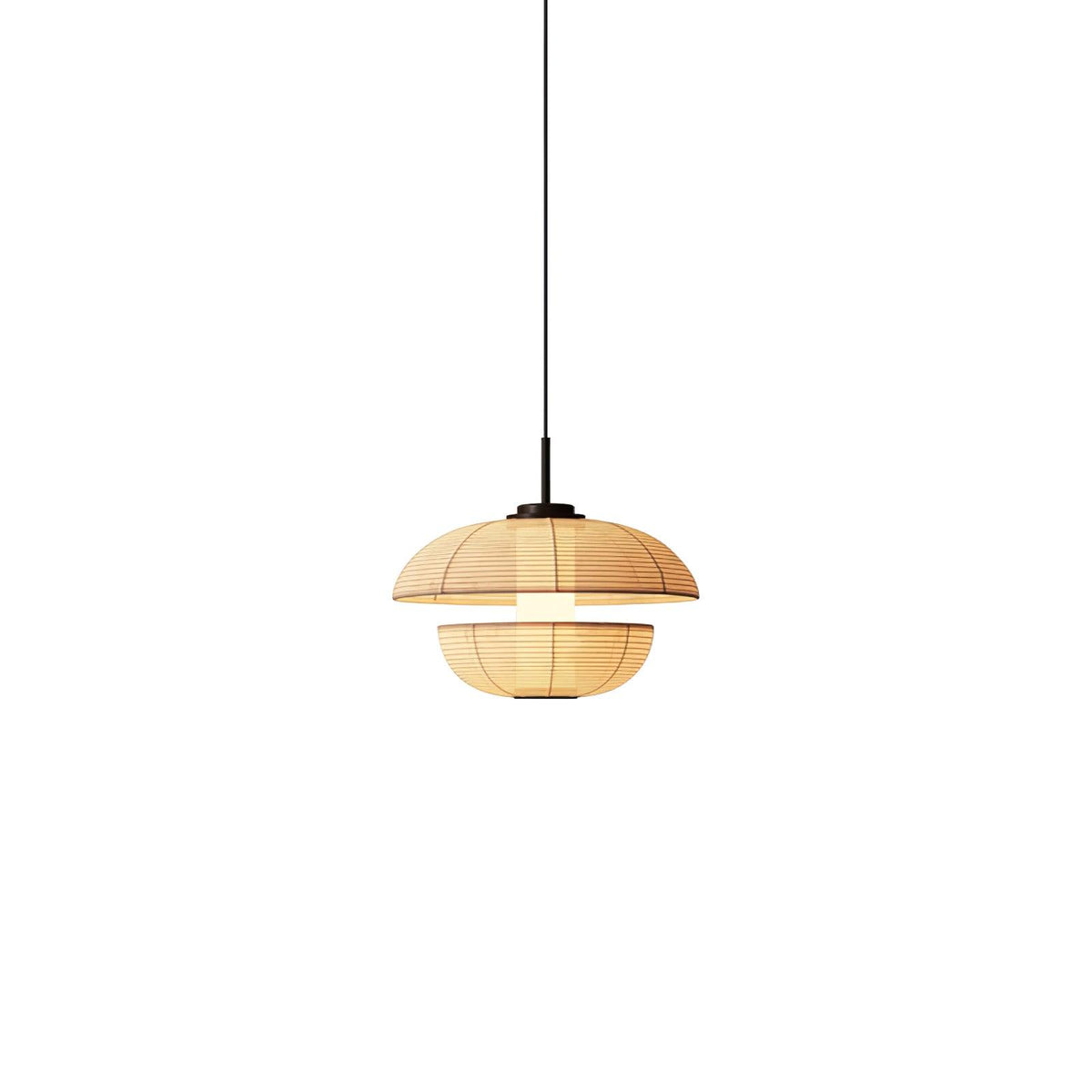 Zelvin artystyczna lampa wisząca ze szkła i płótna