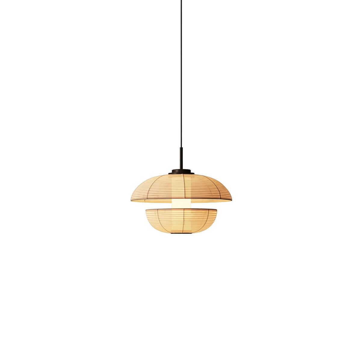 Zelvin artystyczna lampa wisząca ze szkła i płótna