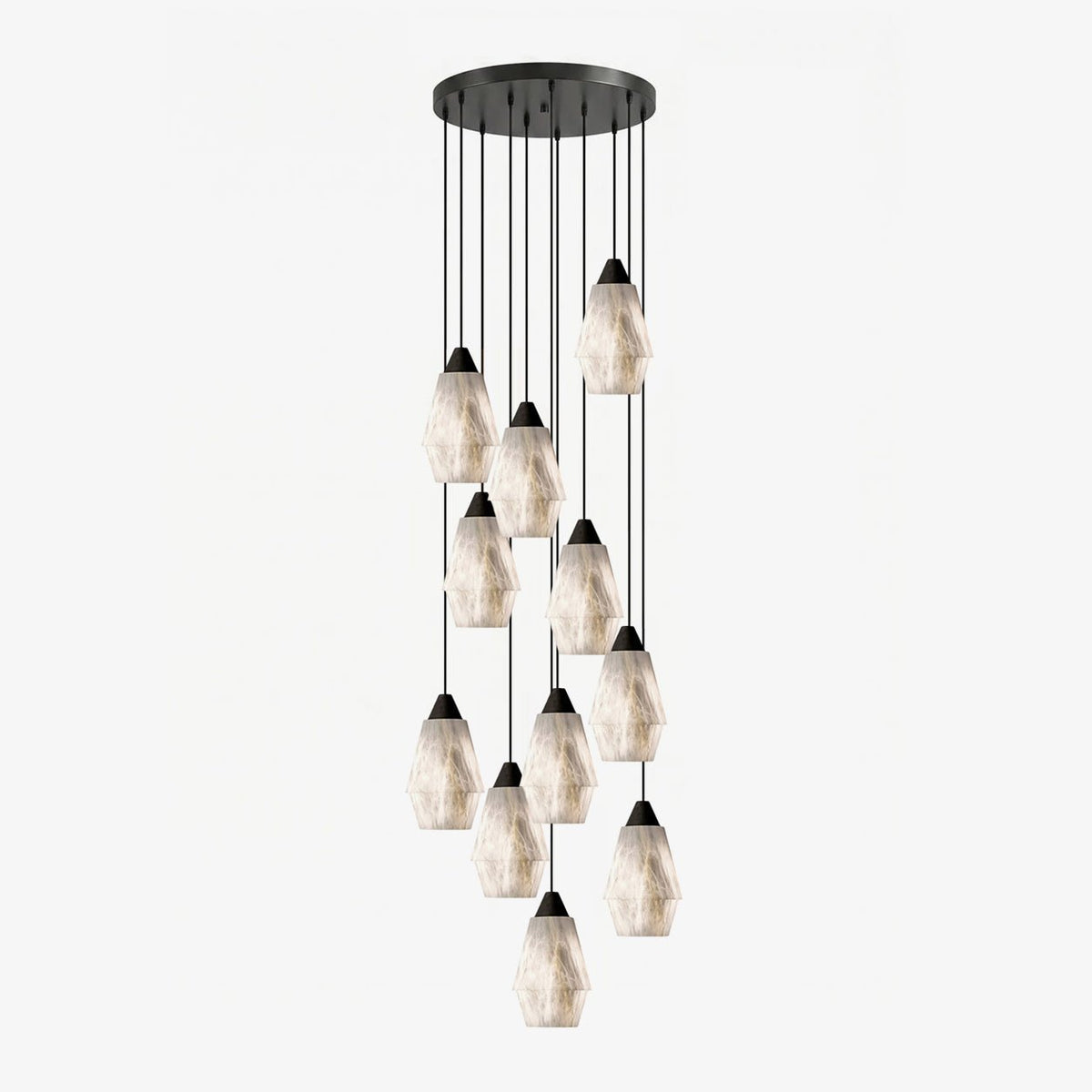 Aurevin Alabaster Cluster żyrandol