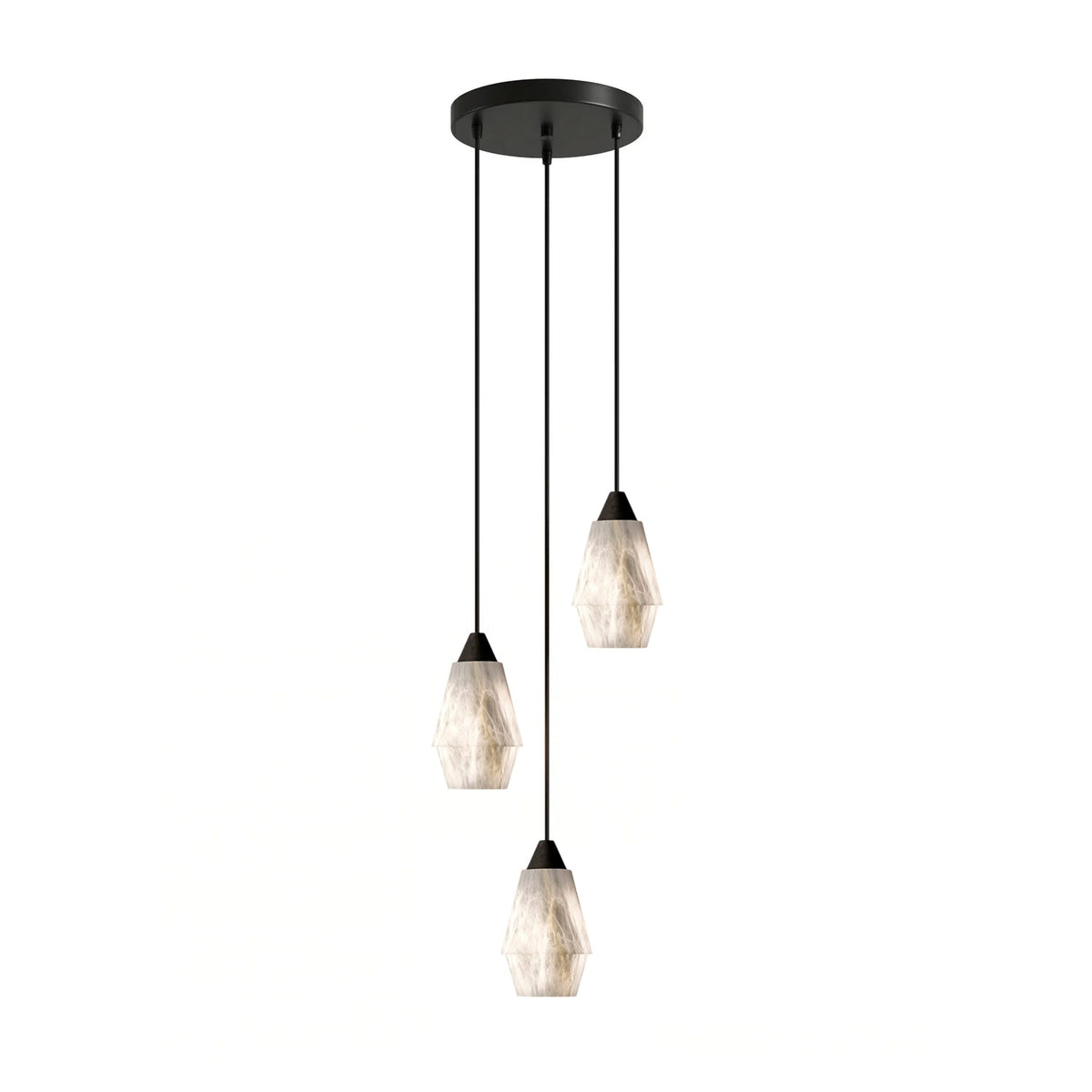 Aurevin Alabaster Cluster żyrandol