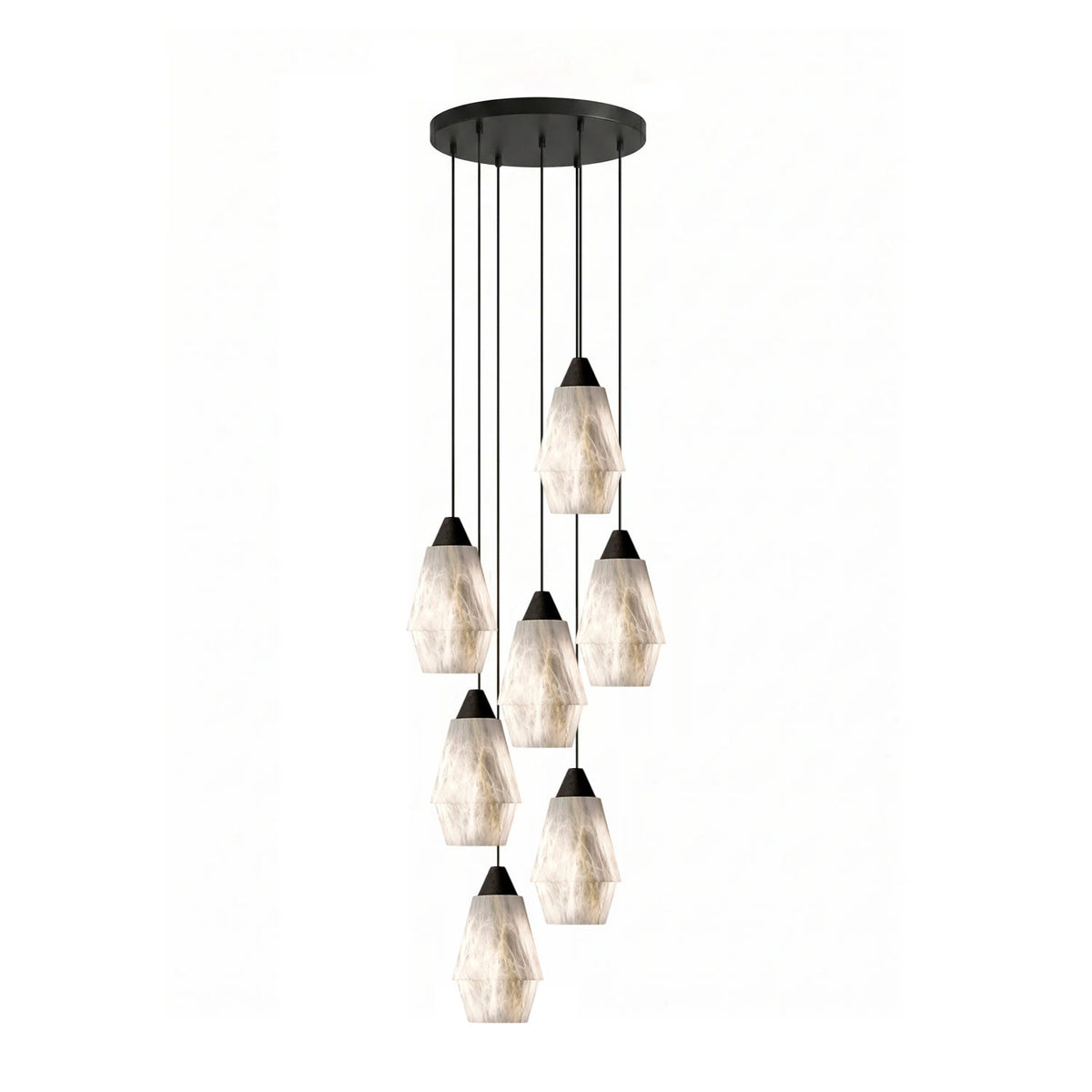 Aurevin Alabaster Cluster żyrandol