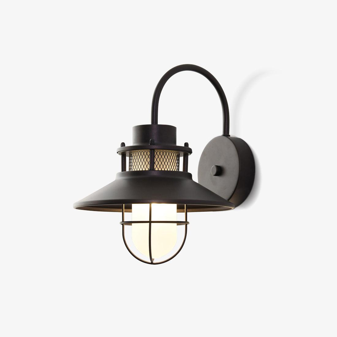 Acori Unikalna w stylu vintage lampa ścienna ze szkła na zewnątrz