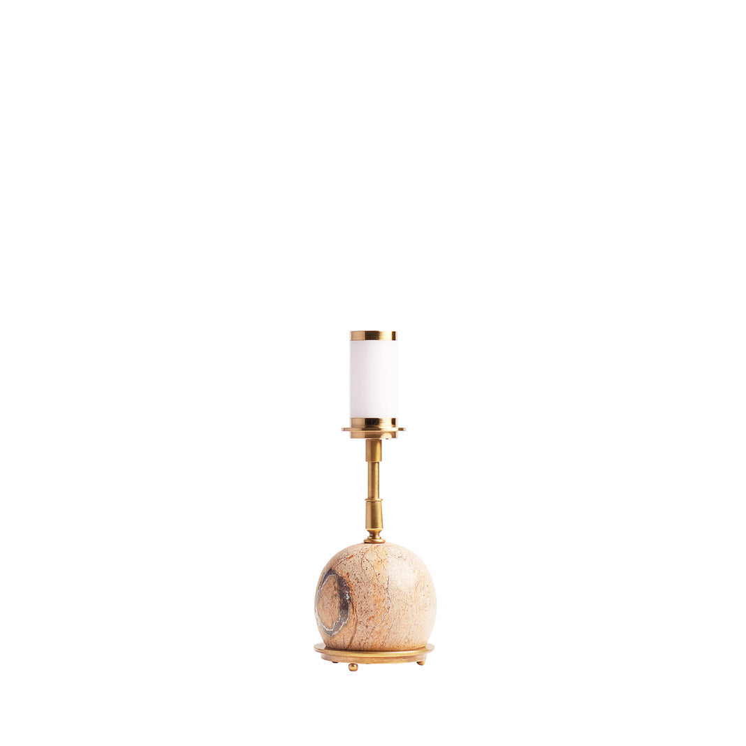 Lampa stołowa Marlo z marmuru i mosiądzu