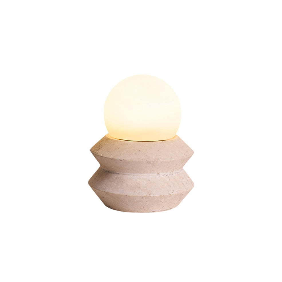 Lampa stołowa Fin Travertine (z wbudowaną baterią)