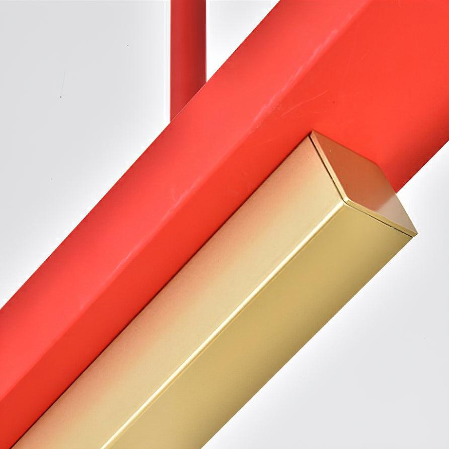 Veveny lampa wisząca z podwójną kulą liniowe paski geometryczne