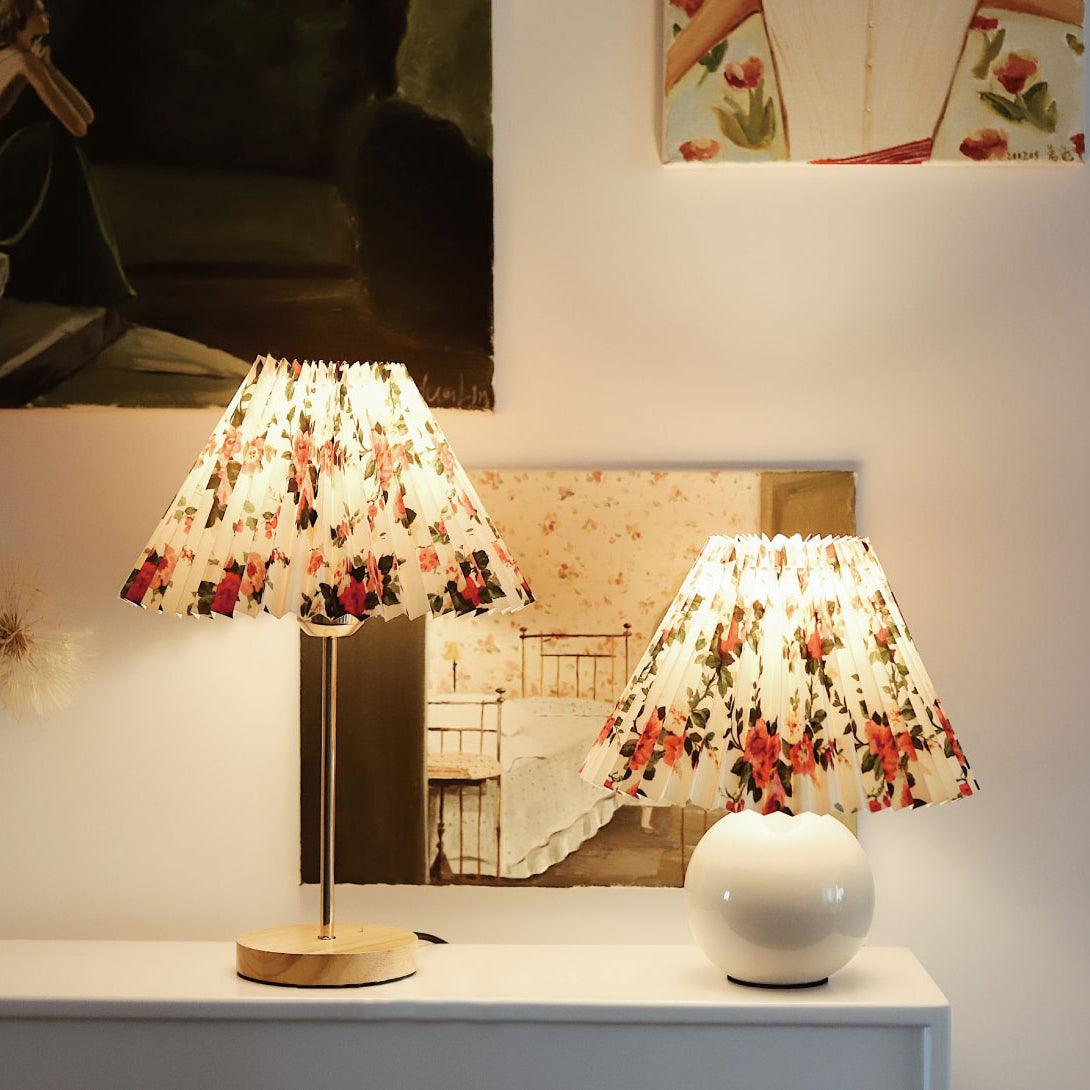 Zevelyra lampa stołowa z płótna