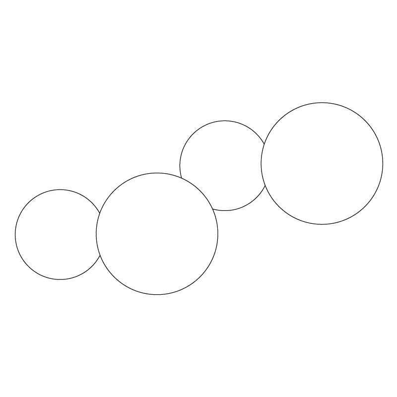Arelis geometryczna kinkiet w kształcie dysku