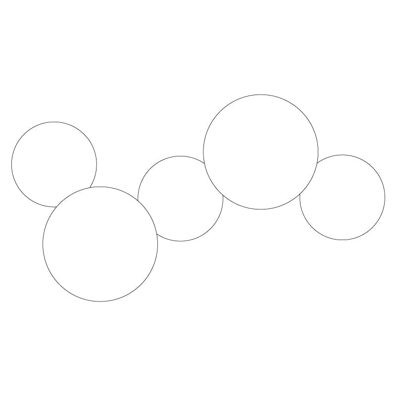 Arelis geometryczna kinkiet w kształcie dysku