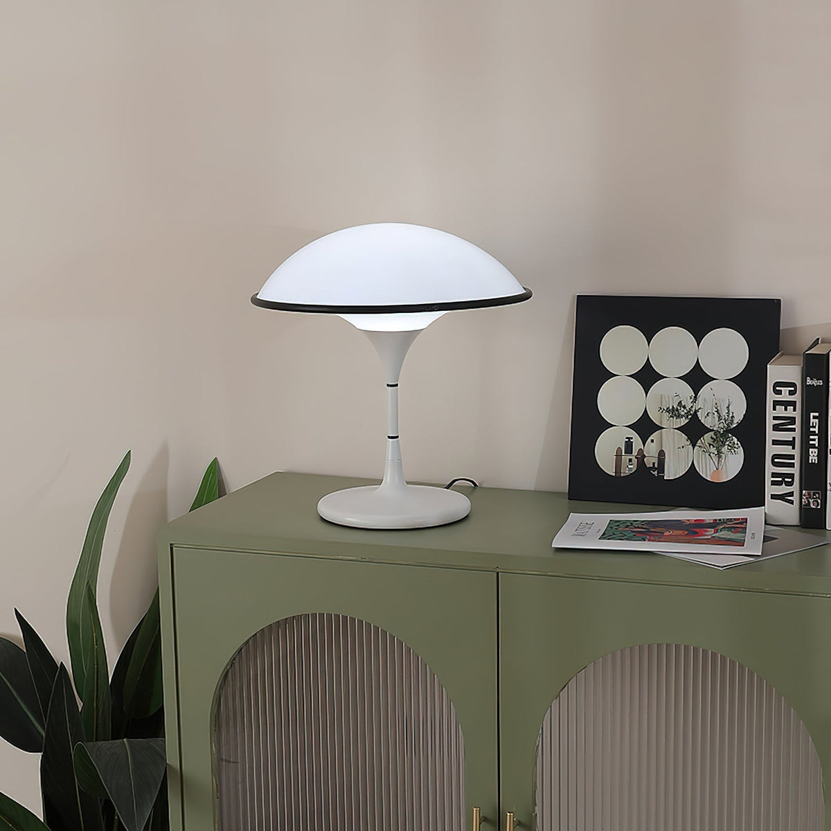 Revenor futurystyczna lampa stołowa z akrylu