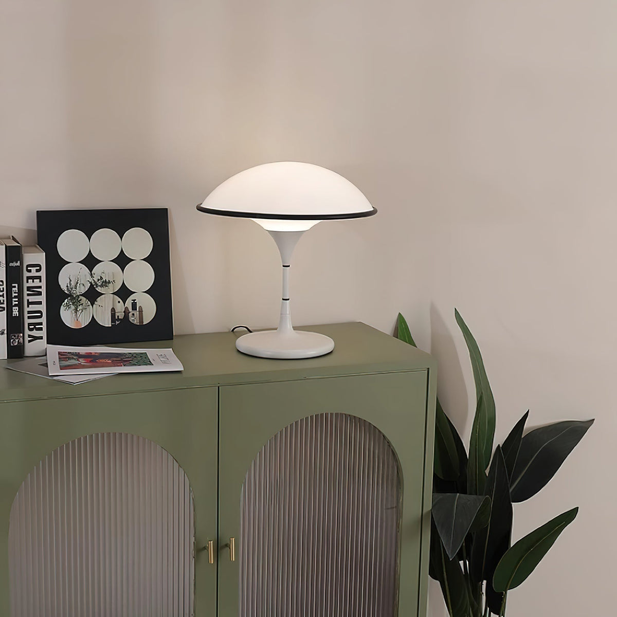 Revenor futurystyczna lampa stołowa z akrylu