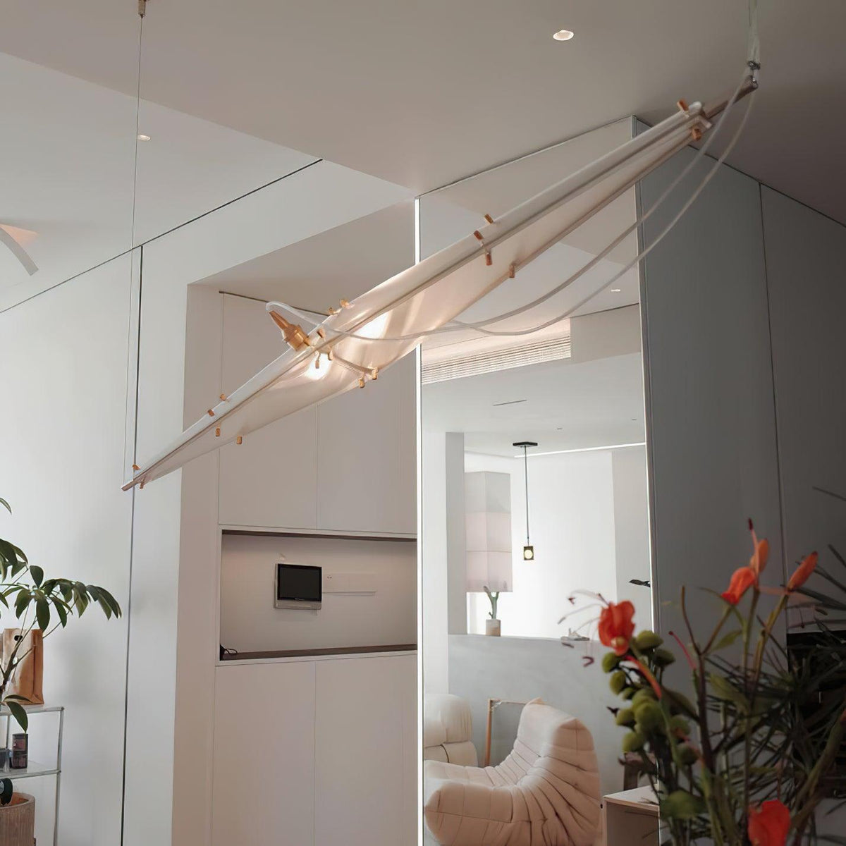 Adan nowoczesna minimalistyczna lampa wisząca w stylu artystycznym