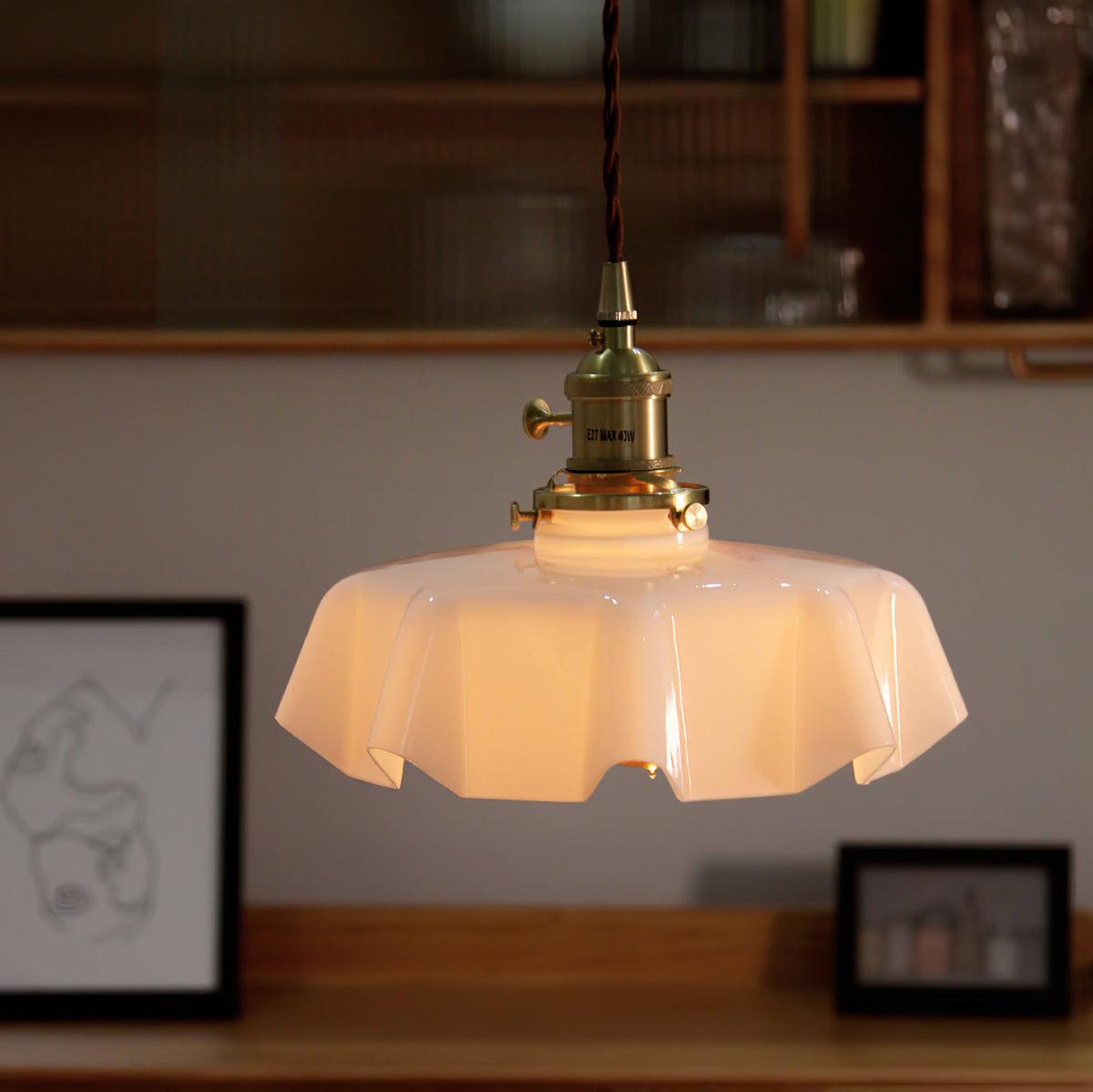 Liorivora lampa wisząca French Flower do jadalni