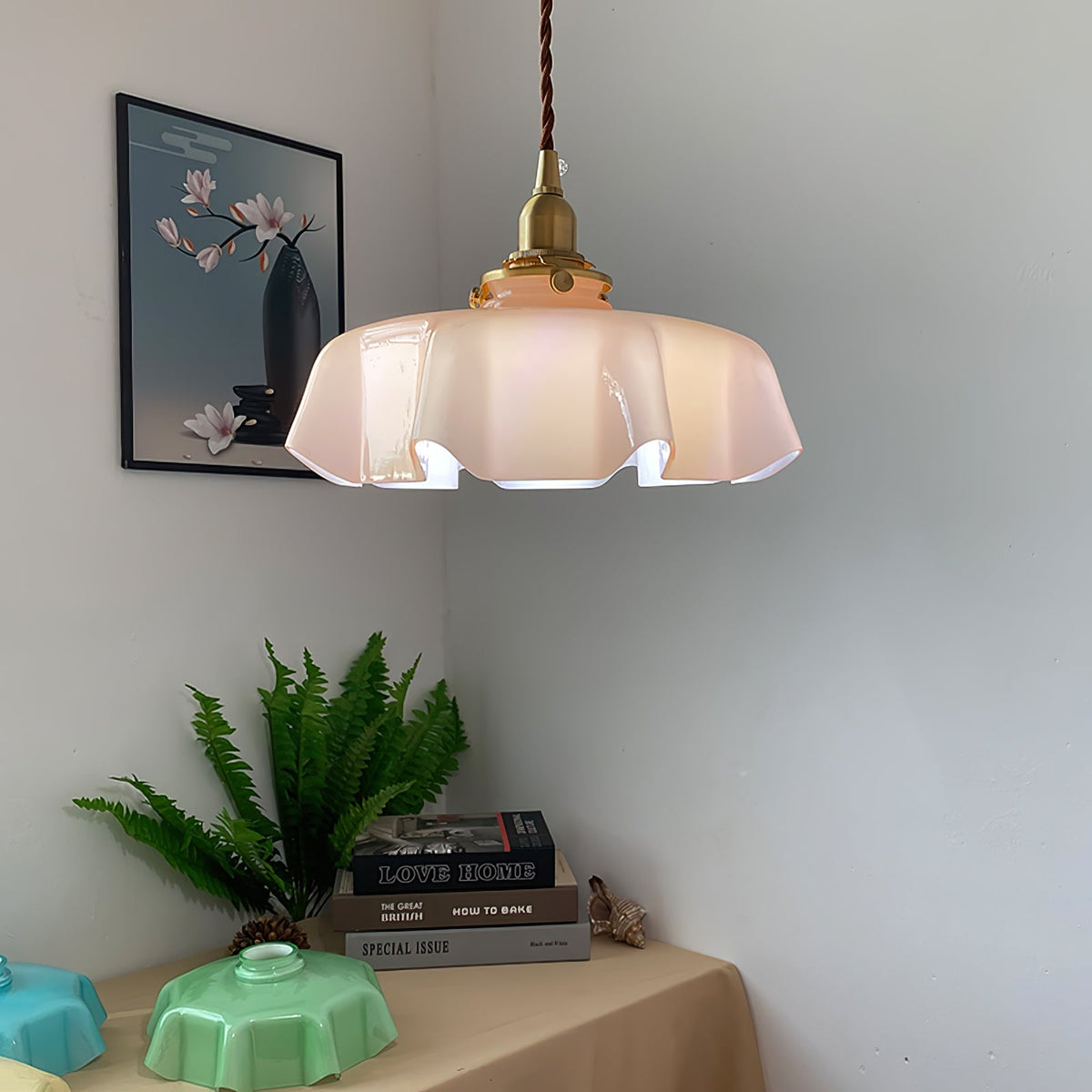 Liorivora lampa wisząca French Flower do jadalni